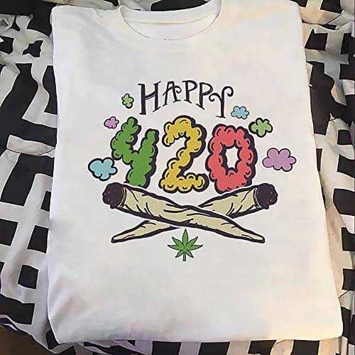 Amazon.com: Happy 420 Funny Smoking Marijuana Cannabis ...