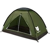 Night Cat Backpacking Tent for One 1 to 2 Persons Lightweight Waterproof Camping Hiking Tent for Adults Kids Scouts Easy Setu