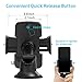 Car Phone Mount, Veckle Dashboard Cell Phone Holder for Car With Release Button Universal Windshield Car Mount Holder Suction cup Cradle for Smartphone iPhone 8 7 6S 6 Plus Samsung Galaxy S8 GPS Black