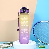 FRAGSCEN 32OZ Sports Water Bottles, Yellow-Purple