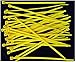 Cable Ties. Standard Duty 7.6 Inch Premium Nylon Wire Management Zip-Ties. 50 LB Tensile Strength USA Strong Cable Ties (1000 Pack, Yellow)