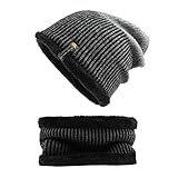 LiPing Winter Yarn Rhombus Fleece Knitted Wool Hats