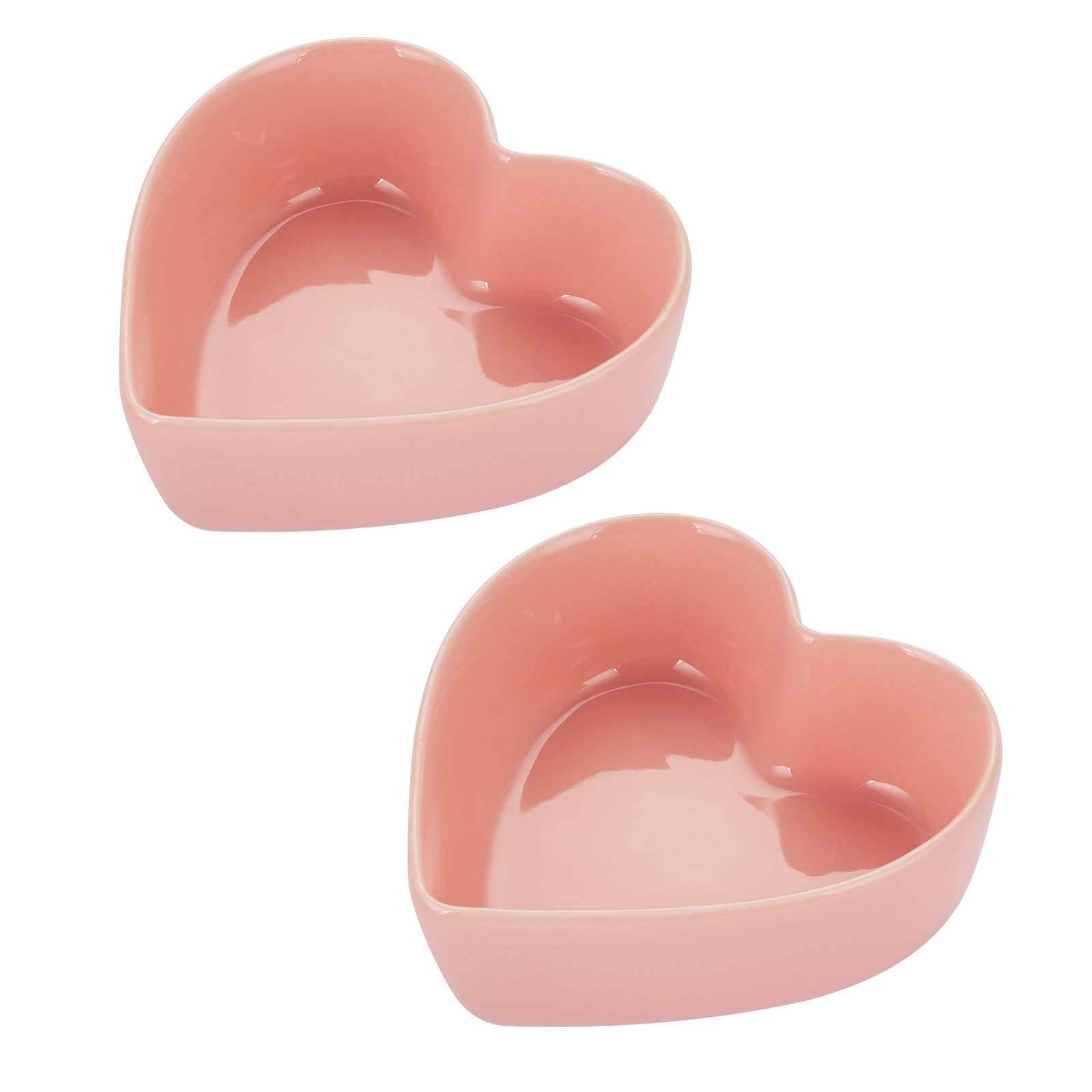 Photo 1 of WHJY Set of 2 Cute Heart Shaped Bowls Pink Candy Dish Bowl for Valentines Day