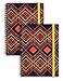 Miliko A5 Color Geometry Series Hardcover Dot Wirebound/Spiral Notebook/Journal Set-2 Per Pack, 8.27 Inches x 5.68 Inches(Dot)