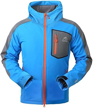 SAENSHING Mens Jacket Windproof Waterproof Rain Coat Softshell Hiking Clothes