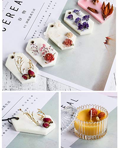 iSuperb Dried Flowers Natural Flowers for Candle Making Soap Making DIY Bath Bomb Making Kit (Flower)