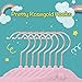 AINARE Velvet Hangers,Velvet Kid Hanger,Gold Velvet Hangers Kids,Hanger Kid Velvet,Cascading Velvet Hangers,Velvet Hangers Cascade,Plastic Hangers (Pink)