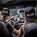 Ikooo King and Queen Hats Hip-hop Snap Back Caps 3D Embroidered Couples Caps 2 Pack Black