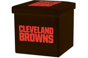 Franklin Sports 70015F36 Team Licensed NFL Los Angeles Chargers Storage Ottoman with Detachable Lid 14 x 14 x 14-Inch