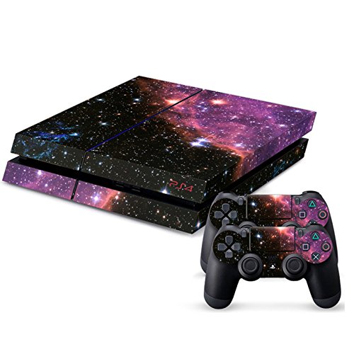 Amazon Com Wps Ps4 Console And Controller Vinyl Skin Decal Galaxy Star Out Space Cover Video Games