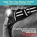 Rabbitgoo LED Dog Harness - USB Rechargeable - Illuminated No Pull Dog Vest Harness, Reflective Safety Pet Vest for Large Dogs - Adjustable, Comfort Padded, Easy Control (Black, Large)