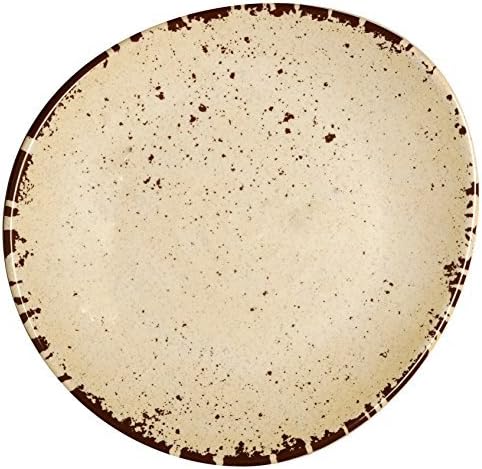 Melange 100% Melamine Rustic Egg Collection 6 Piece 8.5" Salad Plates, Color - Off-White