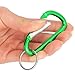 Qualtiy Yes QY 5PCS Red Green Blue Purple Gold Colored Spring Snap Hook Ring D Shape Aluminum Keychain with Keyring