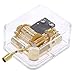 Pursuestar Let It Go Music Box, Clear Gold Hand Crank Musical Box for Mom/Dad/Daughter/Son - Unique Best Gifts for Birthday Christmas Wedding Mother's Day