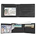 Wallets for Men - RFID Blocking Trifold Genuine Leather Wallet With 2 ID Window (Vintage Black)
