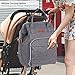 esonmus Diaper Bags Backpack Unisex Large Oxford Cloth Insulated Mommy Backpack Wear-Resistant Baby Clothes Diaper Nappy Milk Bottle Bag Travelling Backpack with Stroller Hooks-Grey