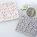 Cobble Stone Fondant Impression Mat/Wall texture Design Silicone mold for Cupcake Wedding Sugarcraft Cake Border Decoration Jewelry Polymer Clay Crafting Projects