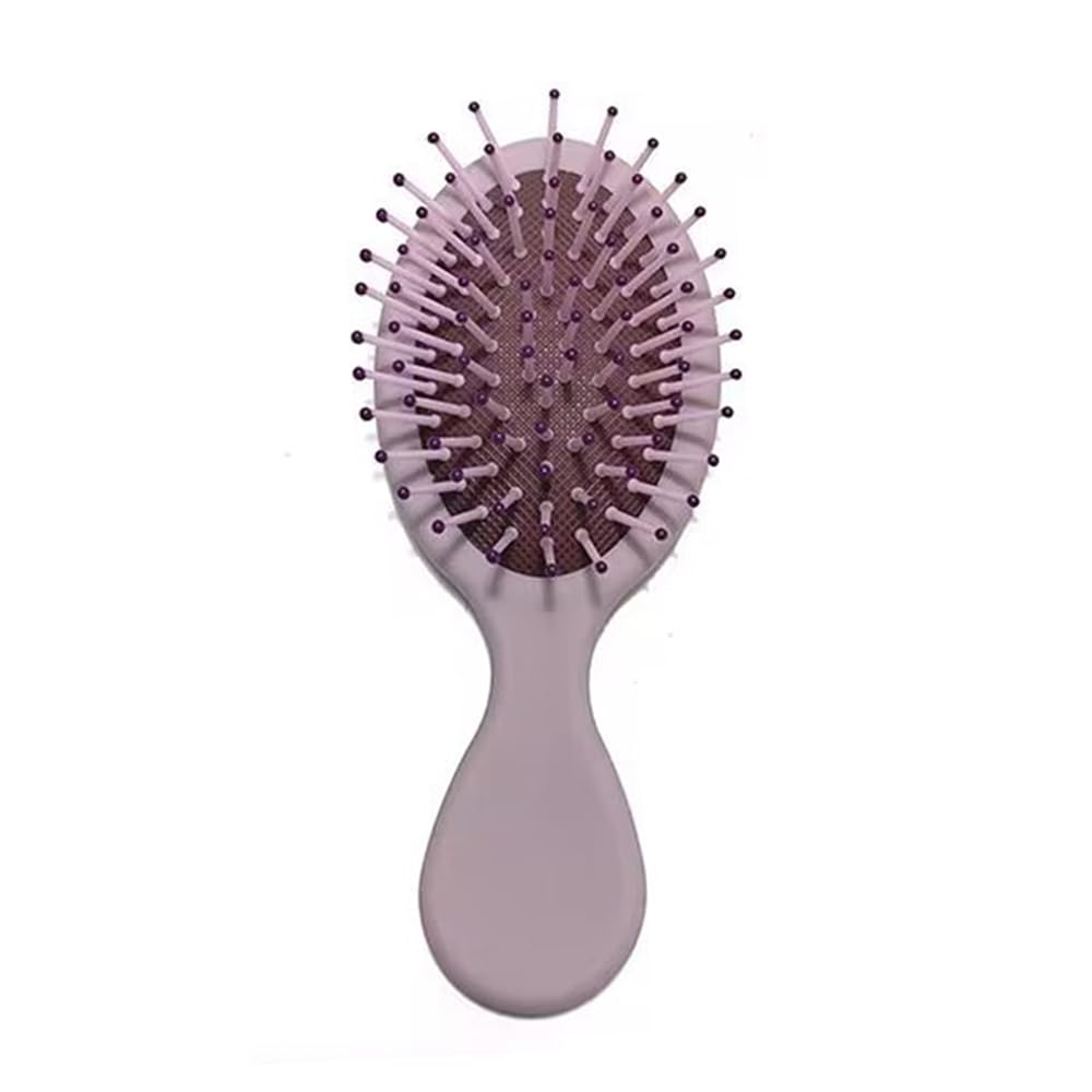 Mini Detangler Small Oval Wet Brush Mini Kids Hair Brush for Most Hair Types Glide Through Tangles with Ease Purple