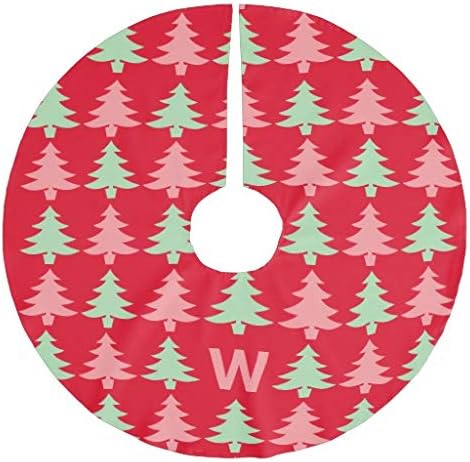 Amazon Com Mcc538arthy 48 Christmas Tree Skirt Light Red Green