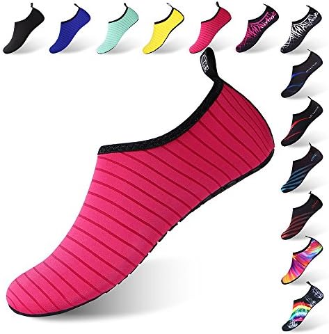 WAPIKE Women and Men Water Shoes Quick-Dry Aqua Socks Non-Slip for Beach Swim Yoga Exercise
