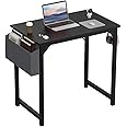 DUMOS 32 Inch Office Small Computer Desk Modern Simple Style Writing Study Work Table for Home Bedroom - Wood Black
