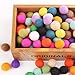 100pc 20mm Diy Christmas Decor Wool Felt Balls Mixed Colour Wool Pom Gumball Beads Craft Decoration