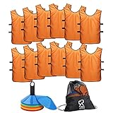 Soccer Cones (Set of 50) and Sports Jerseys Pinnies