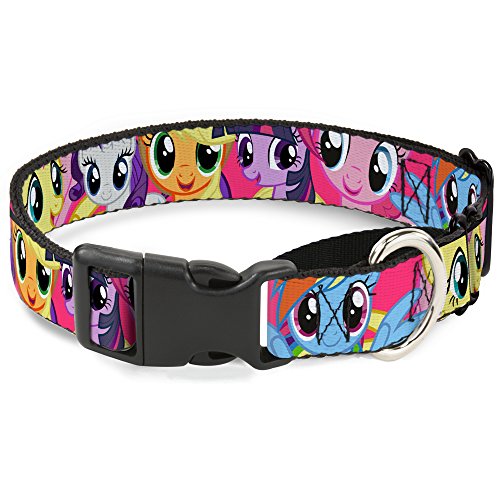 Buckle-Down "Ponies Martingale Dog Collar, Fuchsia, 1" Wide-Fits 9-15" Neck-Sma…