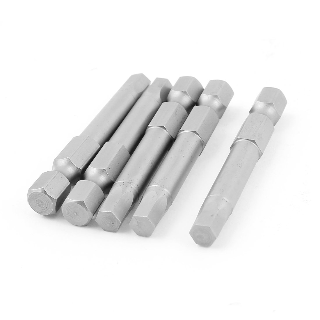 Sourcingmap 1/4 Inch Hex Shank 5mm Hexagon Head Magnetic Screwdriver Bits 5pcs
