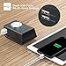 LATME-Alarm-Clock-Radio-for-Heavy-Sleepers W Dual Alarms,3.2'' Digital Display and Dimmer,7 Alarm Sounds,Snooze,2 USB Ports,Bedside FM Radio Clocks with Temp for Bedrooms/Kitchen/Office (Black-Blue)
