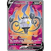 Pokémon Chandelure VMAX - 040/264 - Ultra Rare - Sword & Shield - Fusion Strike - Trading Card - Collectible Card