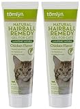 Tomlyn Natural Hairball Remedy Gel for Cats, Laxatone Natural, Chicken Flavor 4.25-Ounce (2 Pack)