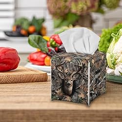 Talayituse Deer Hunting Camo Print Tissue Box Cover