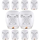 Sky Lanterns & Chinese Lanterns (10 Pack) ECO Friendly, 100% Biodegradable - Beautiful Lantern for White for Weddings, Birthdays, Memorials and Much More by Smeiker