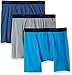 Champion Men's Cotton Performance Boxer Brief, Seabottom Blue/Hydro/Concrete, X-Large