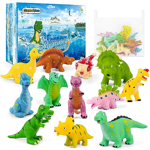 Dinosaur Bath Toys Pool Toys for Toddlers 12 Pack Bathtub Toys Dino ...