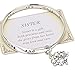 Rosemarie Collections Womens Sister Is a Gift Inscription Twist Bangle Bracelet