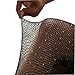 Oksale Womens Net Fishnet Bodystockings Sheer Sparkle Glitter Rhinestone Pantyhose Tights Stockings (Black)