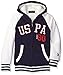 U.S. Polo Assn. Boys' Little Boys' Sherpa Lined Fleece Hoodie, Yx Navy, 5/6