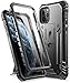 iPhone 11 Pro Rugged Case with Kickstand, Poetic Full-Body Dual-Layer Shockproof Protective Cover, Built-in-Screen Protector, Revolution Series, for Apple iPhone 11 Pro (2019) 5.8 Inch, Black