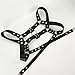 Men's Leather Body Chest Half Harness Belt High Elastic(003,black3)