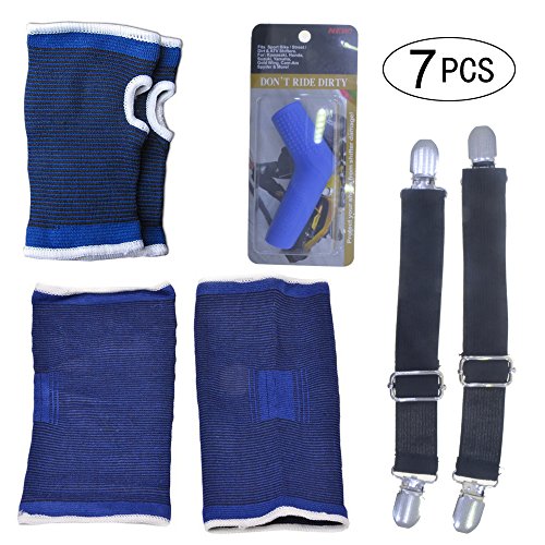 Biker Motorcycle Pant Leg Clamps Straps Clips Holder Ryder Stirrups