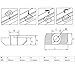 PZRT 2020 Series 50-Pack M5 T-Nuts,Carbon Steel Nickel-Plated Half Round Roll in Sliding T Slot Nut 6mm Slot Aluminum Profile Accessories