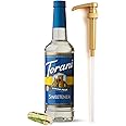 Torani Sugar Free Sweetener Syrup for Coffee Syrups and Flavors with Syrup Dispenser