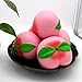 DANCING LEAVES 5pcs Jumbo Squishies, Lemon, Peach, Ice Cream Cone, Emoji Bun, French Fries, Slow Rising Squeeze Kawaii Squishies Scented Charms Hand Wrist Stress Relief Toys