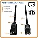 Tripp Lite 2ft Heavy Duty Computer Power Extension Cord 15A, 14 AWG, C14 to C15, Black 2'(P018-002)