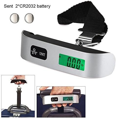 Digital Hanging Luggage Scales - Portable Handheld Travel Scale LCD 50kg/110lb For Luggage, Suitcase , Baggage