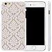 Iphone 6 Plus Case, Top Selling (TM) [Damask]Design Pattern Rubber Coating Ultra Slim Fit Hard Hybrid Case Cover for Iphone + Bonus Top Selling Logo Stylus (iphone 6 plus [5.5inch], (White)