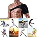 Shoulder Brace - Adjustable Shoulder Compression Sleeve for Shoulder Pain Relief Injury Prevention Frozen Shoulder Rotator Cuff Pain Dislocated AC Joint Labrum Tear - Shoulder Support Fits Right Left