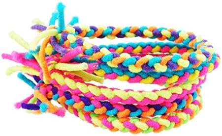 Atk21 5点セット 三つ編みゴム ヘアゴム マルチカラー ヘアポニー 髪留め レディース キッズ ヘアアクセサリー